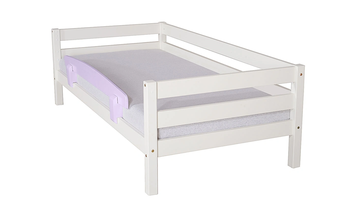 מיטת ילדים מיקה רוחב 80 ס"מ | עם מעקה אחורי